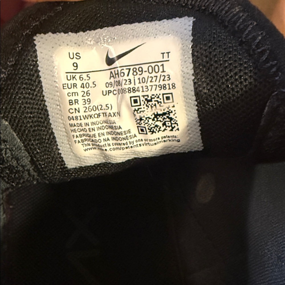 Nike Black Low-Top Athletic Sneakers